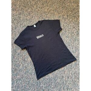 Bella Black WICKED Embroidered Short Sleeve T Shirt Women's XX Large